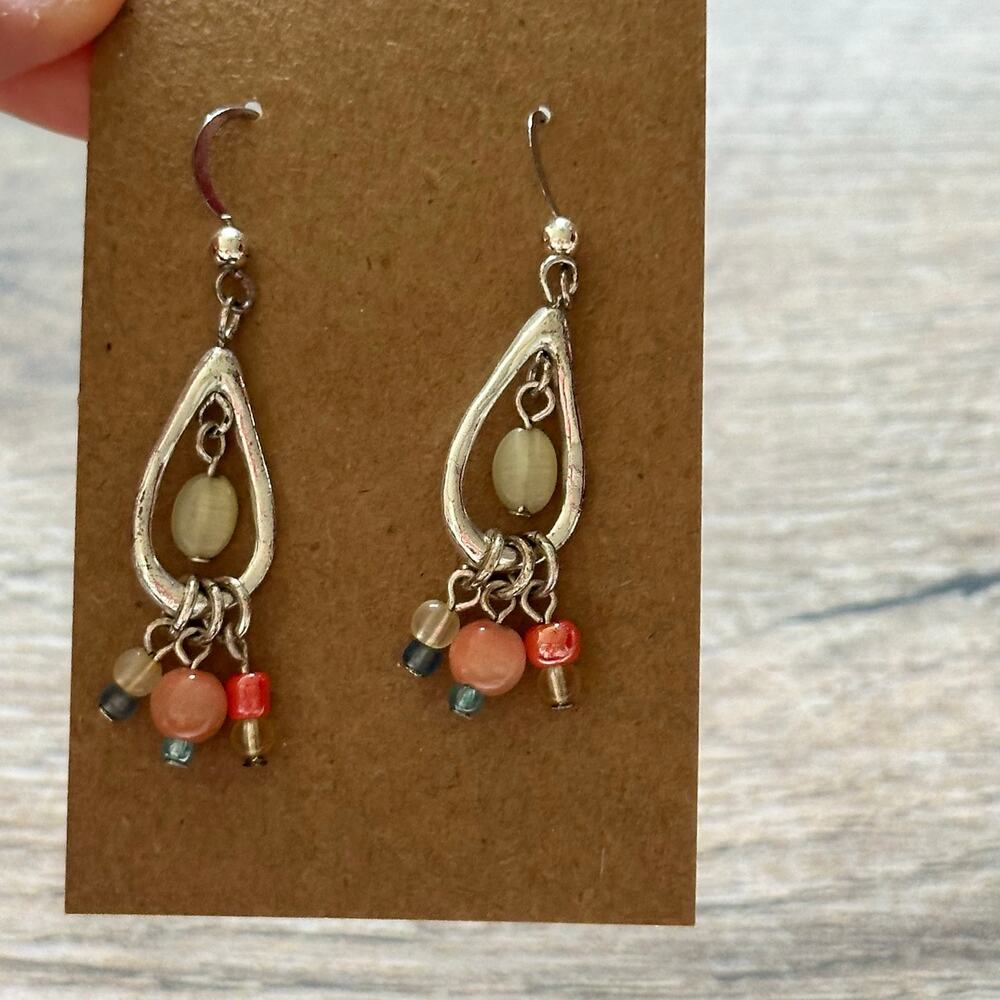 BOGO FREE Cute multi BEADED DANGLE earrings